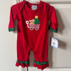 Three Sisters Christmas Girl Romper